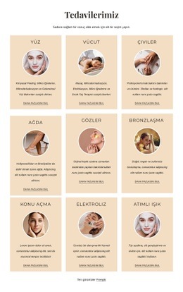 Lüks Bakımlar - Güzel Şablonlar Oluşturun