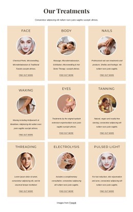 Luxury Treatments - Free Download Web Page Design