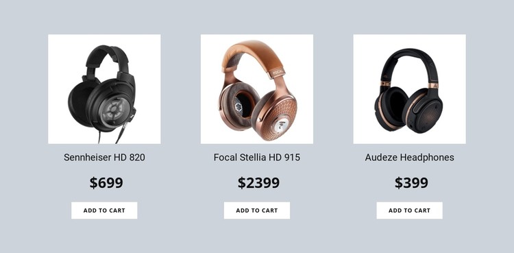 Headphones CSS Template
