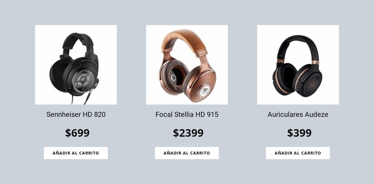 Auriculares Creador de sitios web HTML