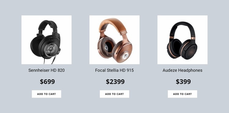 Headphones Homepage Design