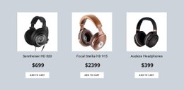 Headphones - Business Premium Website Template