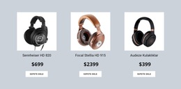 Kulaklıklar - Iş Premium Web Sitesi Şablonu