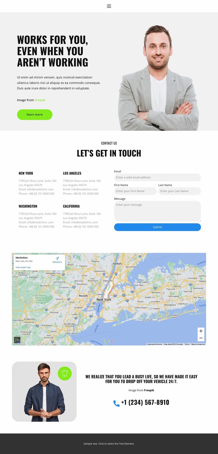 The right job for you Website Mockup
