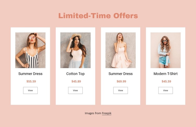 Limited-time offers HTML Template