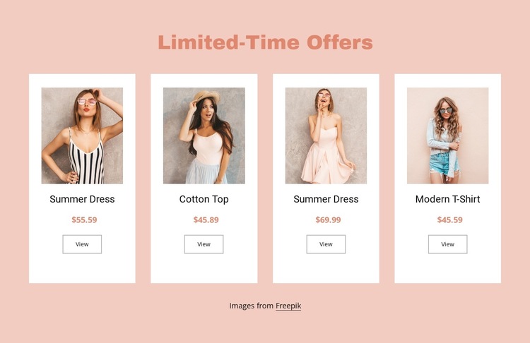 Limited-time offers HTML5 Template