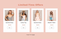 Limited-Time Offers Website Mockup