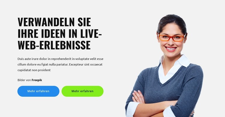 Ideen für die Entwicklung CSS-Vorlage