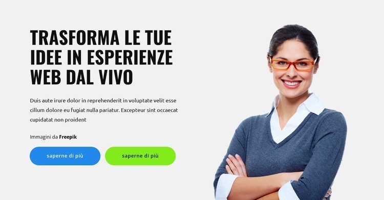 Idee per lo sviluppo Mockup del sito web