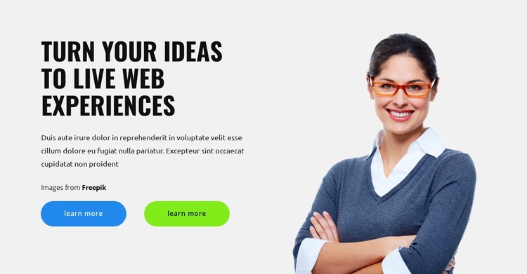 Ideas for development Website Template