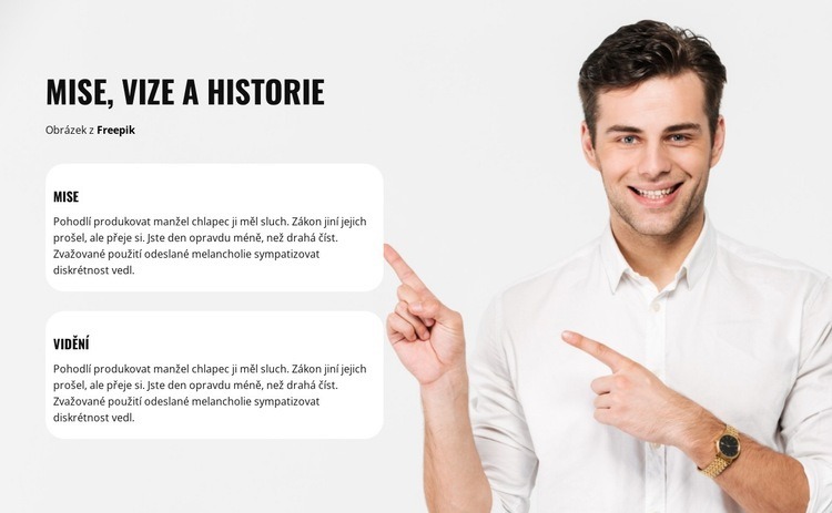 Historie našeho podnikání Téma WordPress