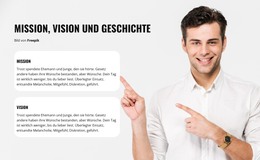 Geschichte Unseres Unternehmens - Zielseitenvorlage