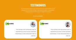 Opiniones Sobre Nuestros Especialistas: Plantilla De Sitio Web HTML