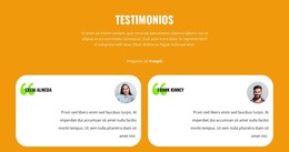 Opiniones Sobre Nuestros Especialistas: Plantilla De Sitio Web Sencilla