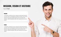 Maquette De Site Web Pour Histoire De Notre Entreprise