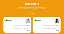 Avis Sur Nos Spécialistes – Modèle De Site Web HTML