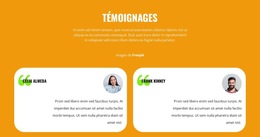 Avis Sur Nos Spécialistes - Thème De Site Web Prêt