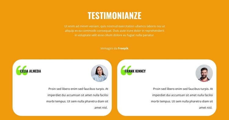 Recensioni sui nostri specialisti Tema WordPress