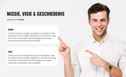 Geschiedenis Van Ons Bedrijf Sjabloon HTML CSS Responsief