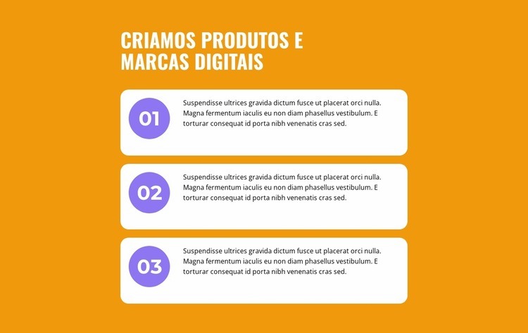 Três parágrafos Construtor de sites HTML