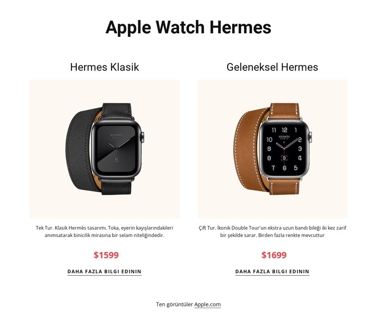 Apple watch hermes Açılış sayfası