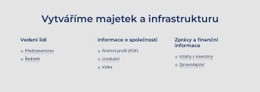 Responzivní HTML Pro Vytváříme Majetek A Infrastrukturu