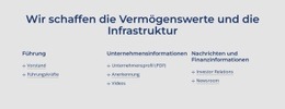 Wir Schaffen Die Vermögenswerte Und Infrastruktur