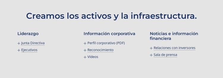 Creamos los activos y la infraestructura. Diseño de páginas web