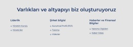Varlıkları Ve Altyapıyı Biz Oluşturuyoruz Için Çarpıcı Web Tasarımı