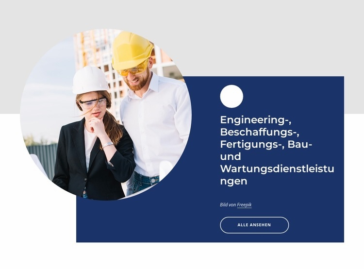 Technische Lösungen Website Builder-Vorlagen