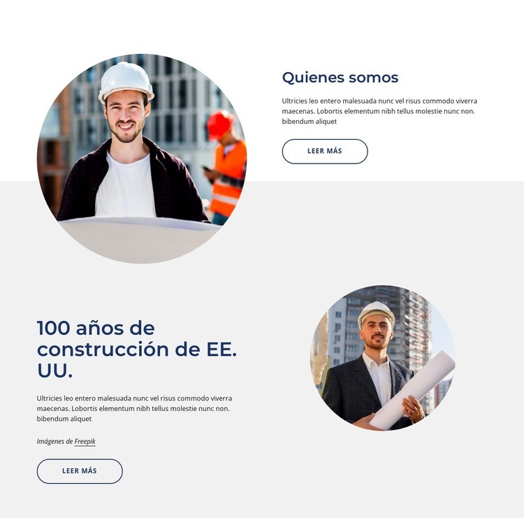 Somos un proveedor único de construcción. Diseño de páginas web