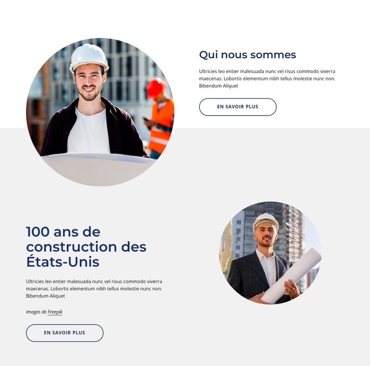 Nous sommes un fournisseur unique de construction Modèle HTML