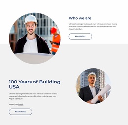 We Are Single-Source Provider Of Construction - Drag & Drop Landing Page