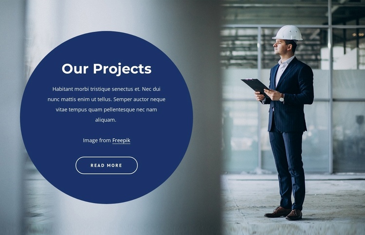 Construction projects around the world Website Template