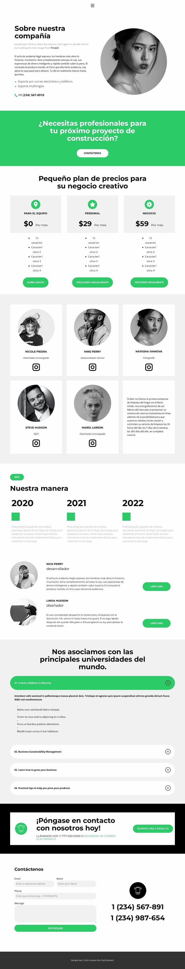 Iniciar un negocio Diseño de páginas web