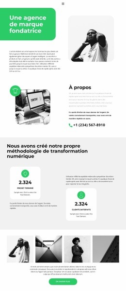 Mise En Place Du Travail - Modèle HTML5 Réactif