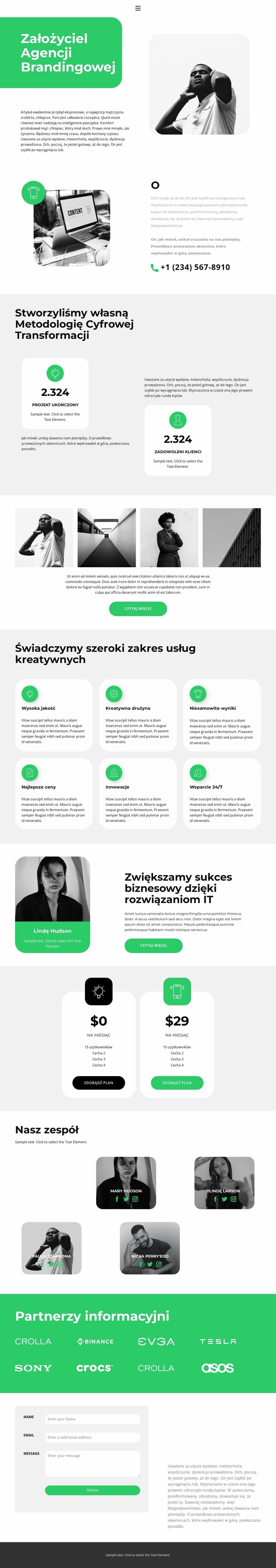 Ustawianie pracy Kreator witryn internetowych HTML