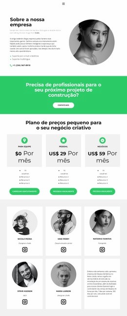 Começando Um Negócio - Página De Destino Para Celular