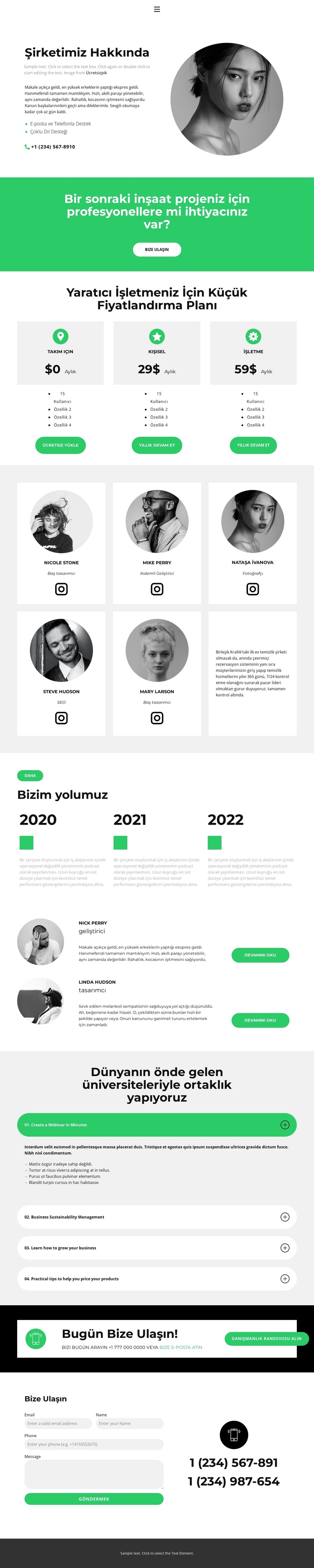 İş kurmak WordPress Teması