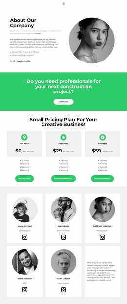 Starting A Business - Beautiful Website Design