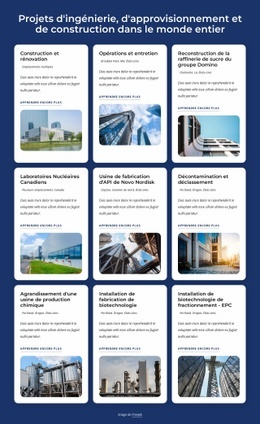 Projets D'Ingénierie, D'Approvisionnement Et De Construction - Page De Destination Professionnelle