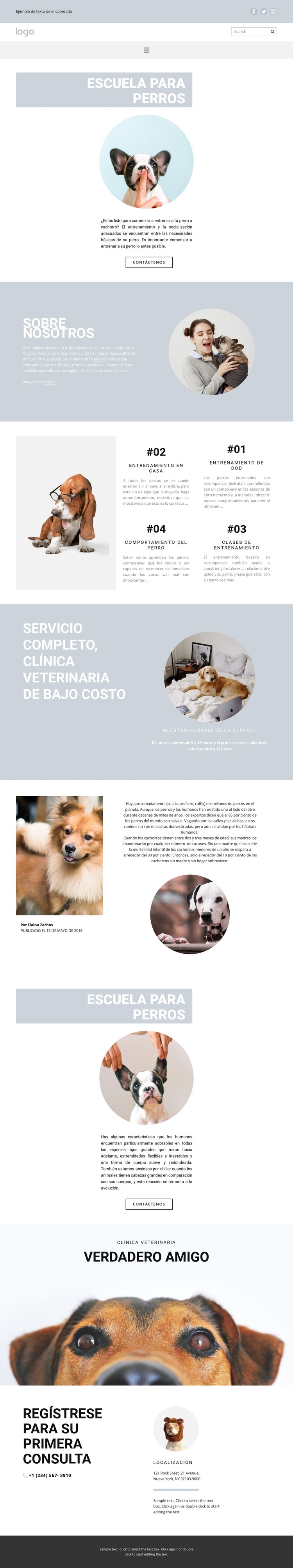 Criar perros Plantilla CSS