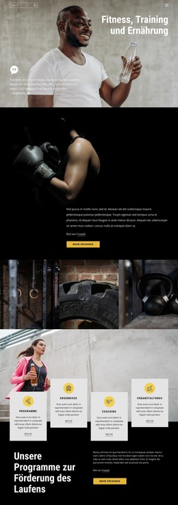 Kickboxen Und Crossfit – Vorlage Für Website-Builder