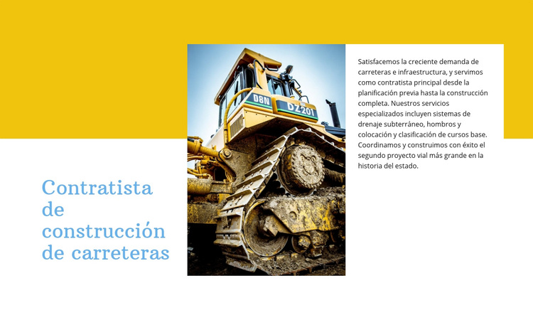 Contratista de construcción de carreteras Tema de WordPress