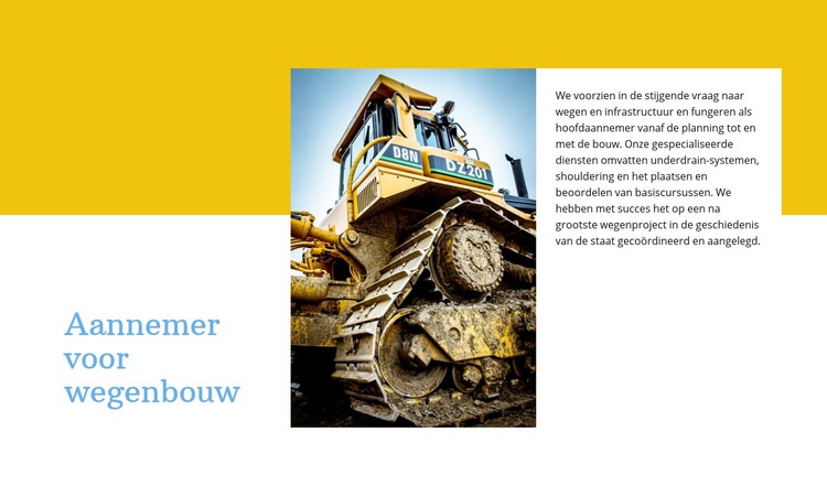 Wegenbouwer Website Builder-sjablonen