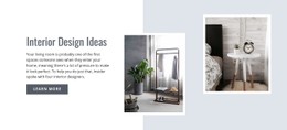 Modern Interior Design Ideas CSS Layout Template