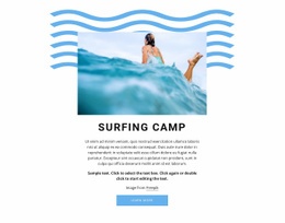 Responsive HTML For Surfing Camp
