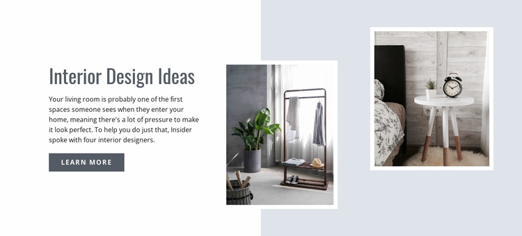 Modern interior design ideas Html Website Builder