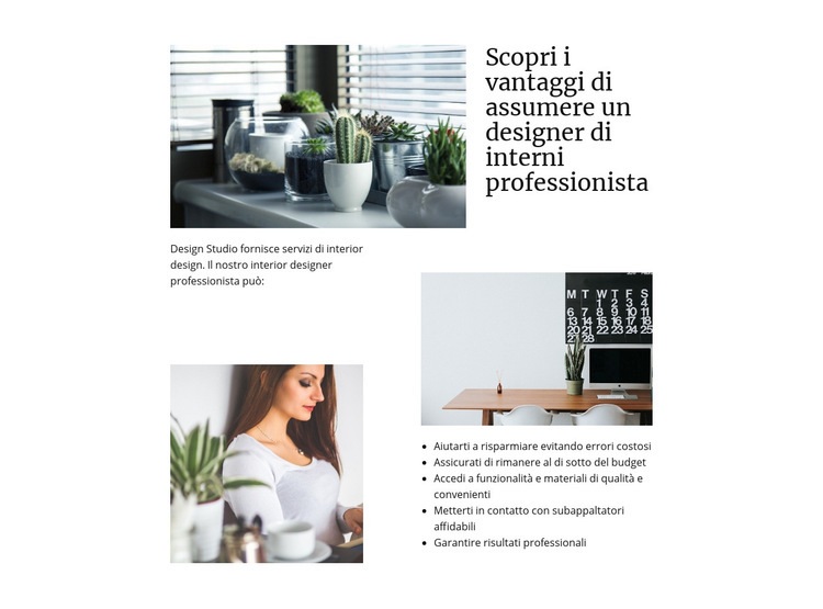 Creare il tuo spazio Mockup del sito web