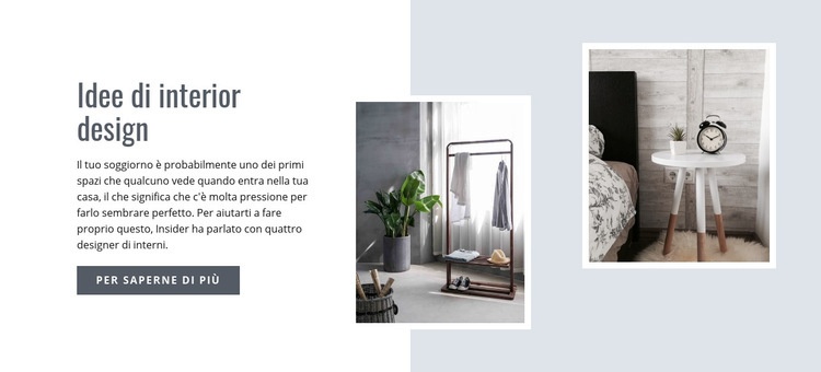 Idee di interior design moderno Modello HTML5